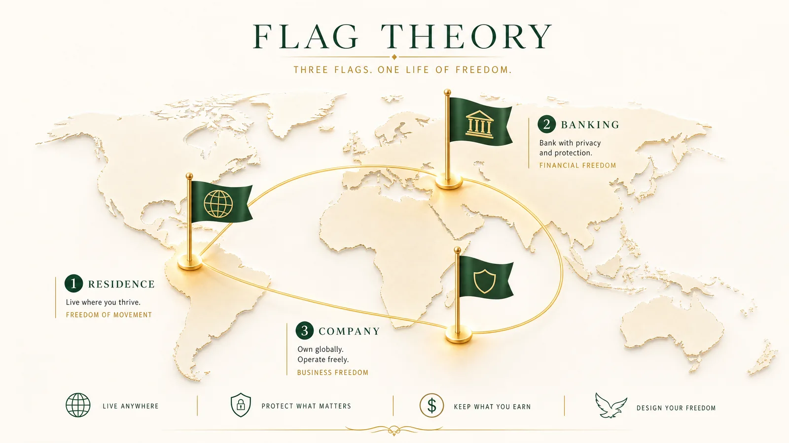 Flag Theory — Residenz, Banking, Company